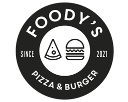 Foody's Burger & Pizza logo.